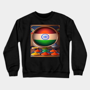 Celebrating Diversity, Strengthening Unity: Bharat Parv Connecting India's Festivals Socially Crewneck Sweatshirt